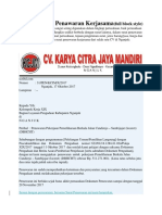 Contoh Surat Penawaran Kerjasama