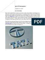 Marketing Strategies SWOT Analysis of TATA Motors