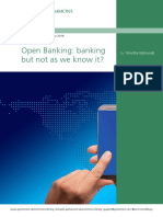Open Banking: Banking But Not As We Know It?: Briefing Paper