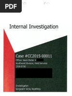 2015 LRPD Internal Investigation file of Jason "Horndog" Butler