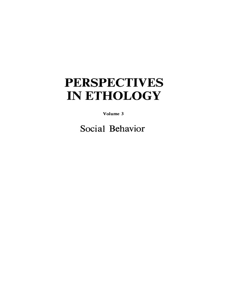 Benson E Ginsburg Social Behaviorpdf Natural Selection - 