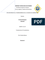 Aplicaciones de Termodinamica A La Cadena de Suministro