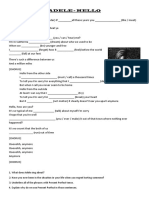 ADELE Hello + Present Perfect Practice