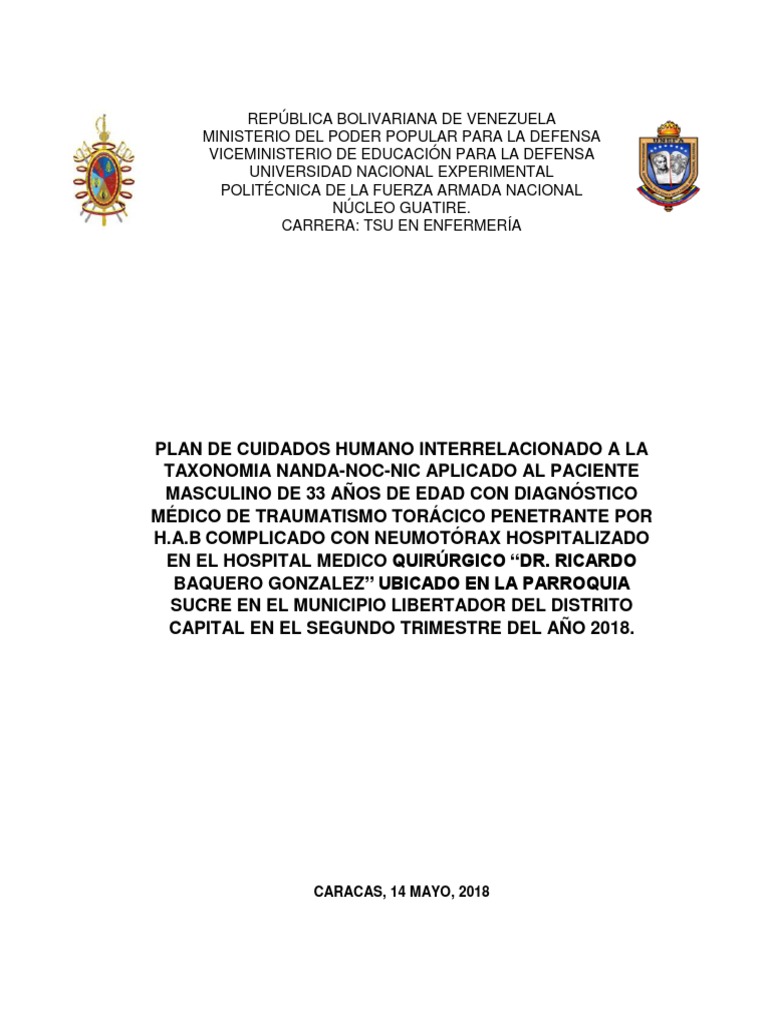 Informe Final De Pasantias Enfermer a Hospital