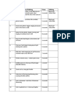 Shooting Script Template Music Video