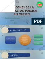 Orígenes de La Educación Publica en México