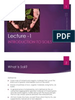Lecture 1 - Introduction to Soils