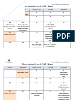 Calendario de Evaluación Mayo