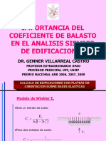 Importancia Del Coeficiente de Balasto en El Analisis Sismico de Edificaciones