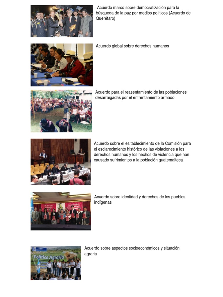 Acuerdos de Paz en Guatemala: Claves y Contexto | PDF | Guatemala ...