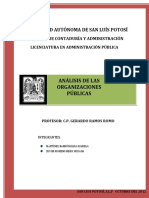 Análisis de Las Organizaciones Públicas