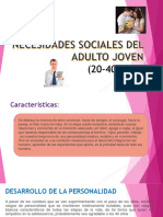 Necesidades Sociales Del Adulto Joven