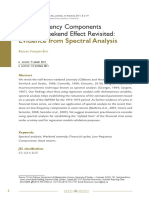 Low-Frequency Components and The Weekend Effect Revisited:: Evidence From Spectral Analysis