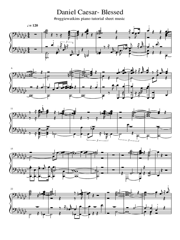 Best Part Daniel Caesar Chords Piano