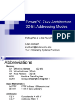 Powerpc 74Xx Architecture 32-Bit Addressing Modes