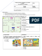 Prueba 2° Básico Planos y Puntos Cardinales 2018