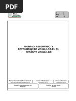 Ingreso, Resguardo y Devolucion de Unidades