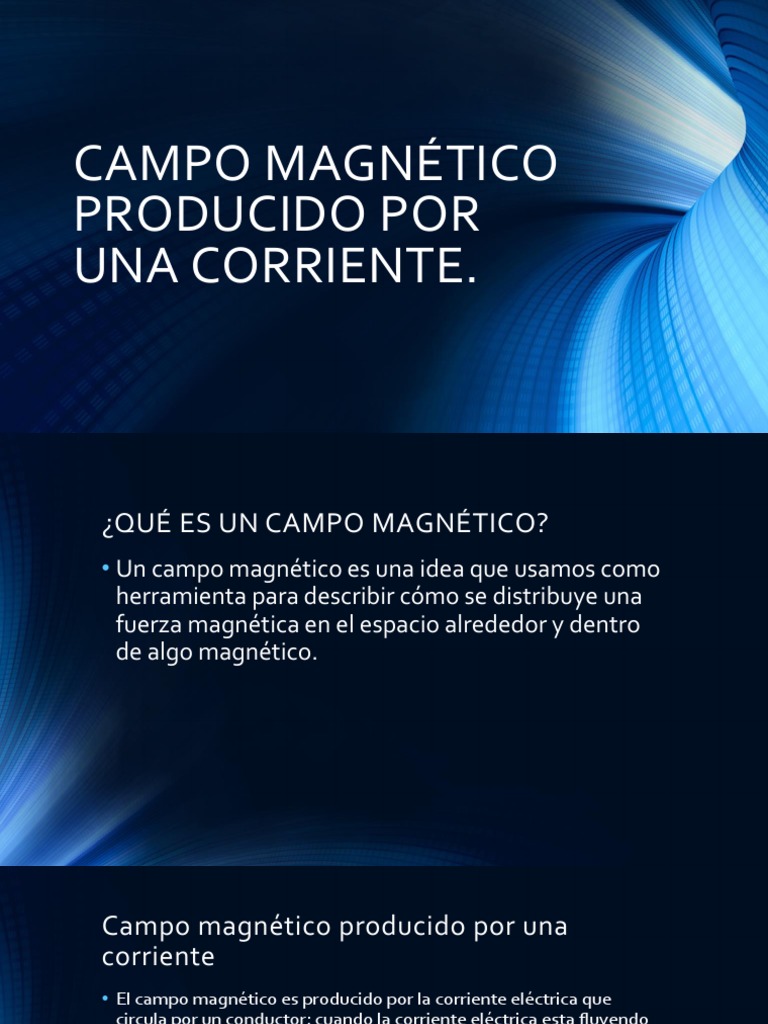 Campo Magnético Producido Por Una Corriente | PDF | Campo magnético