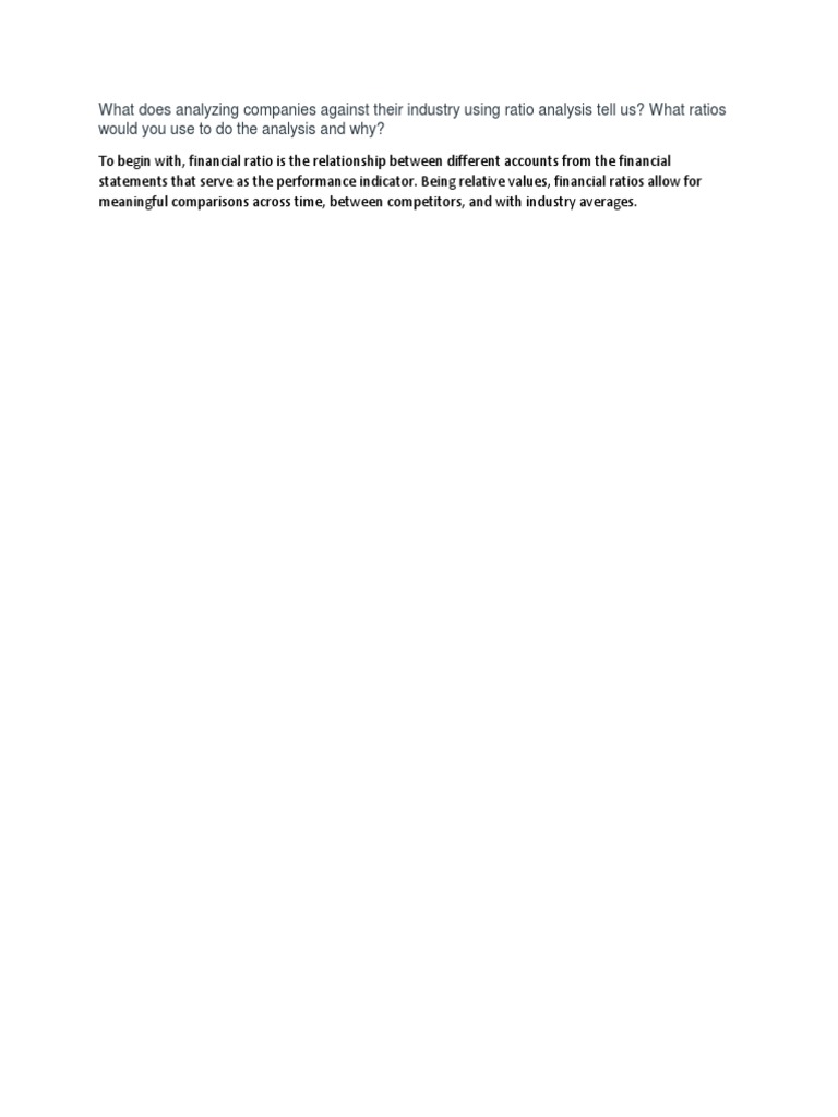 what-does-analyzing-companies-against-their-industry-using-ratio