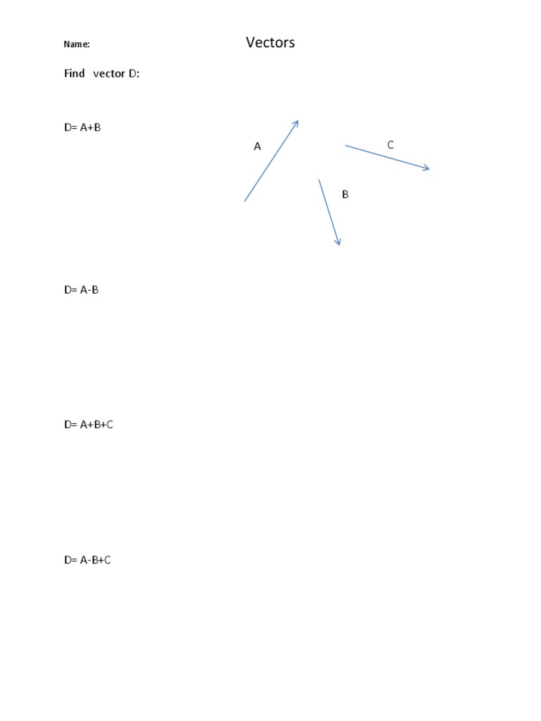 Vector Operations and Calculations | PDF