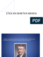 Bioetica en Genetica