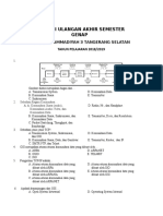 Kisi Kisi Ulangan Akhir Semester Genap