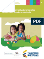 Fortalecimiento Institucional para La EI