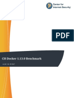 CIS Docker 1.13.0 Benchmark v1.0.0