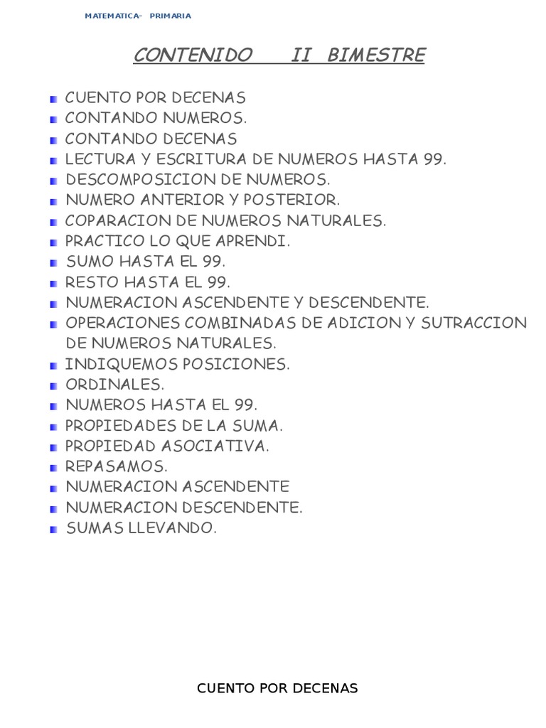 II Bimestre | PDF | Enseñanza de matemática