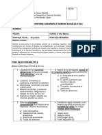 Evaluación nivel final Historia 8° año Básico