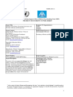 Project Document Cover Sheet: United Nations Peacebuilding Support Office (PBSO) / Peacebuilding Fund (PBF)