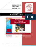 Matemática Tema 8 Desigualdades Versión PDF