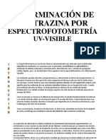 Determinación de Tartrazina Por Espectrofotometría Uv-Visible