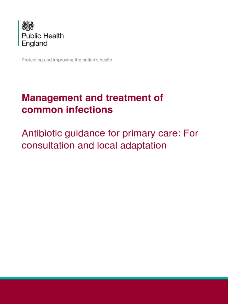 GUIDELINES Management and Treatment of Common Infections PDF