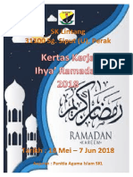 Kertas Kerja Ihya' Ramadan 2018
