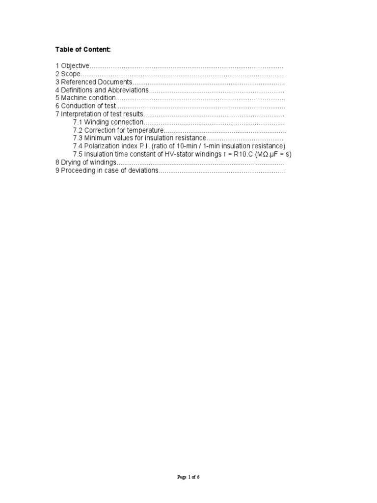 Insulation Resistance Testing Guide | PDF