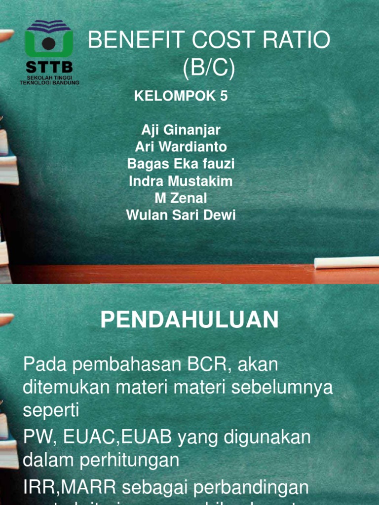 Benefit Cost Ratio PDF