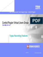 Central Region Virtual Users Group: Topas Recording Features