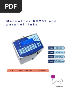 Markem imaje 9232 user manual