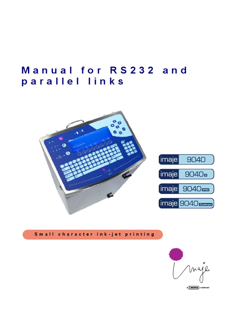 RS232 & Parallel Link Inkjet Printer Manual | PDF | Byte | Areas Of ...