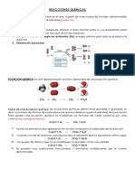 Reacciones Químicas: Reactivos Productos