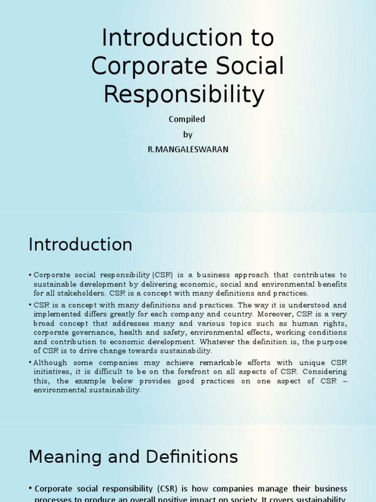 dissertation on corporate social responsibility in india