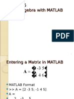 Matrix Algebra With MATLAB