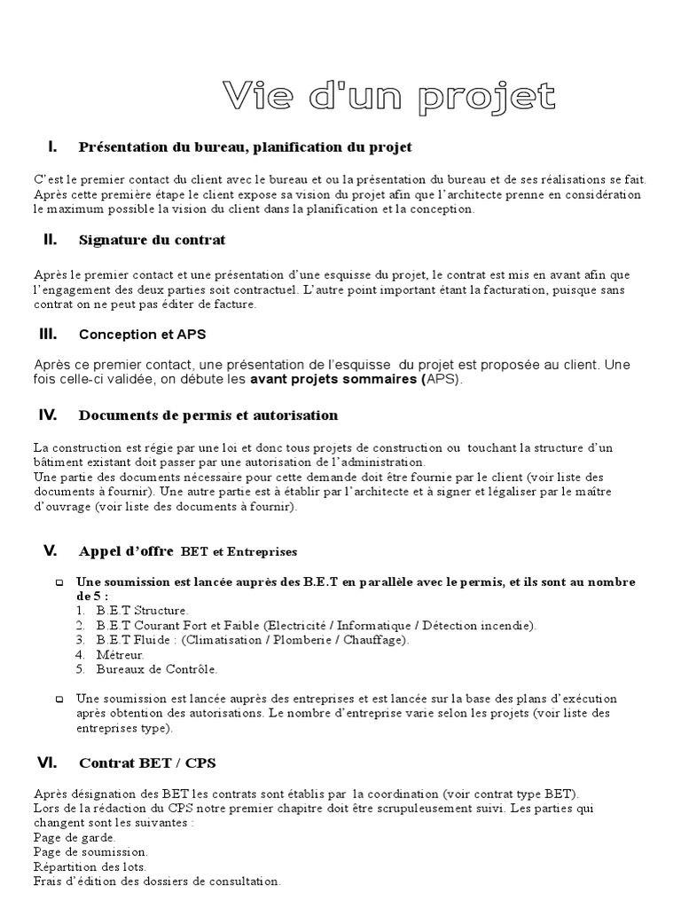 Page De Garde Signature Cahier D évauation Vie D'un Projet | PDF | Appel d'offres | Architecte
