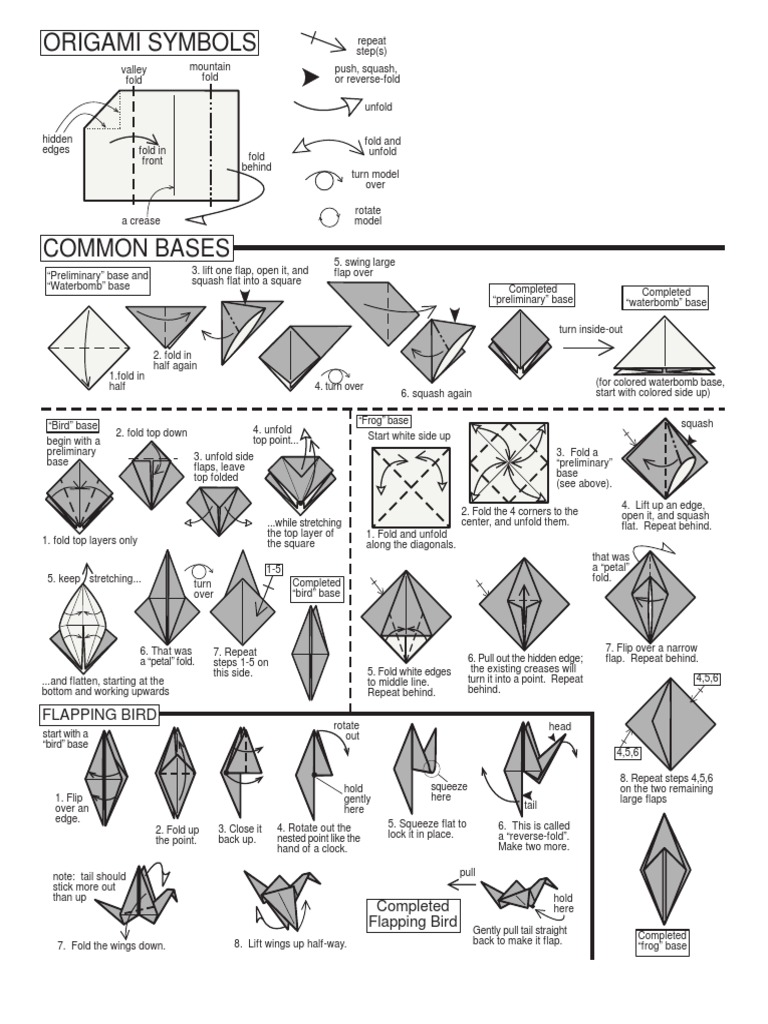 Bases Origami PDF PDF Nature