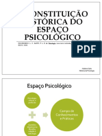 A Constituição Histórica Do Espaço Psicológico