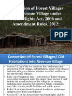 conversion of forest villages into revenue village