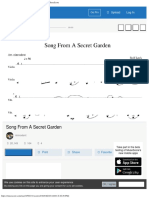 Song From A Secret Garden Sheet Music For Violin MuseScore