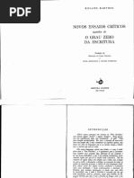 Barthes - O Grau Zero Da Escritura (Introd e 2a Parte)