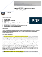 U. S. Navy Office of Naval Intelligence Worldwide Threat To Shipping (WTS) Report 9 April - 9 May 2018